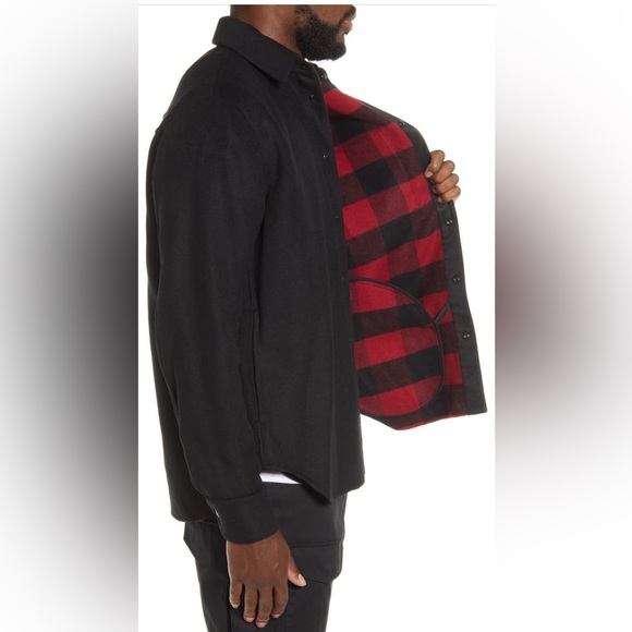 Rag and Bone Shirt Jacket, Black, Size L - Picture 6 of 7